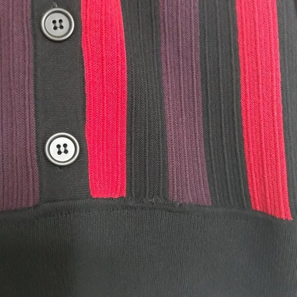 Cabi Colorblock Royal Cotton Blend Pullover Sweater M Work Office Classic - Picture 5 of 9